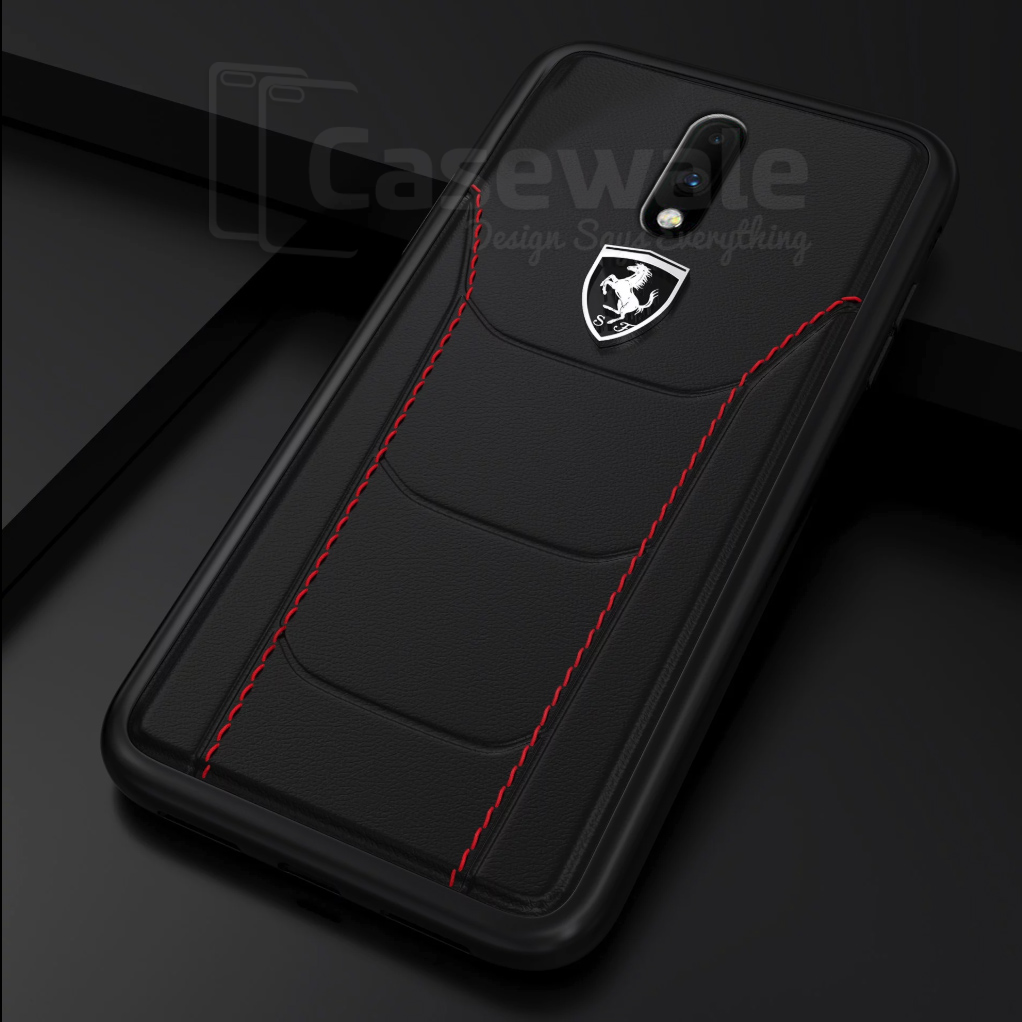 Ferrari ® OnePlus 7 / 7 Pro Genuine Leather Crafted Limited Edition Case