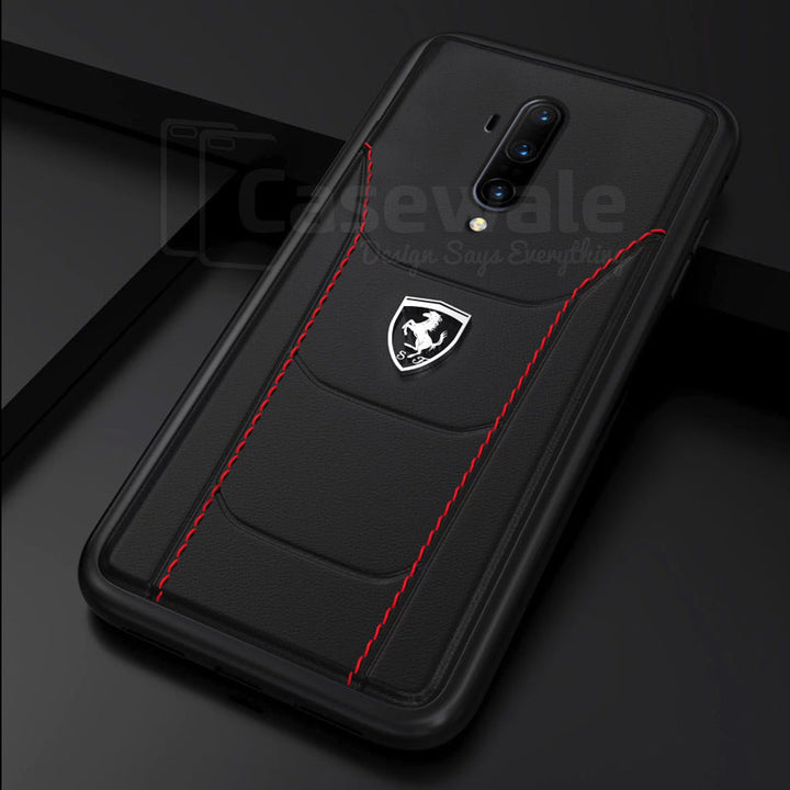 Ferrari ® OnePlus 7T / 7T Pro Genuine Leather Crafted Limited Edition Case