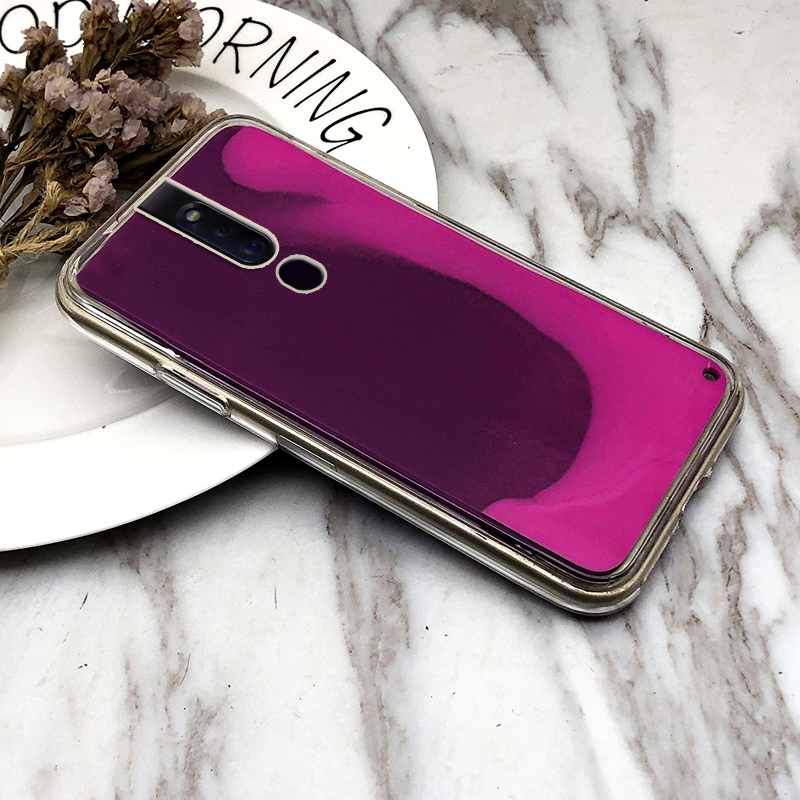 Neon Sand Liquid Glow Case for Oppo F11 / F11 Pro