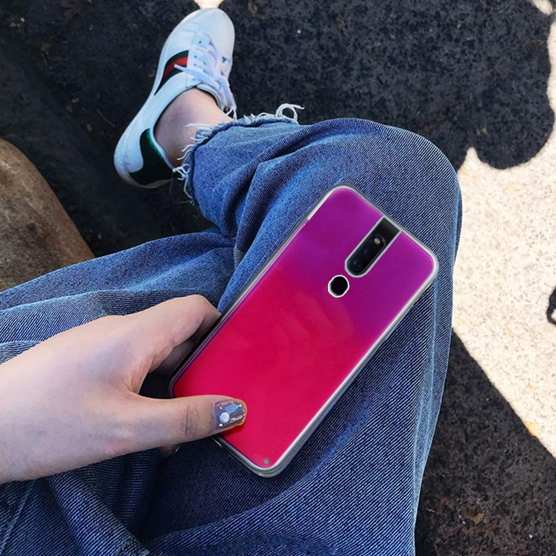 Neon Sand Liquid Glow Case for Oppo F11 / F11 Pro
