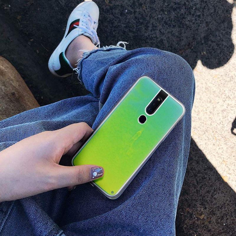 Neon Sand Liquid Glow Case for Oppo F11 / F11 Pro