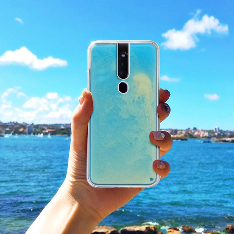 Neon Sand Liquid Glow Case for Oppo F11 / F11 Pro