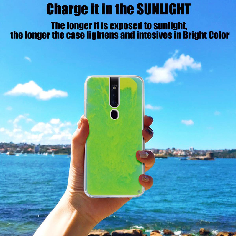 Neon Sand Liquid Glow Case for Oppo F11 / F11 Pro