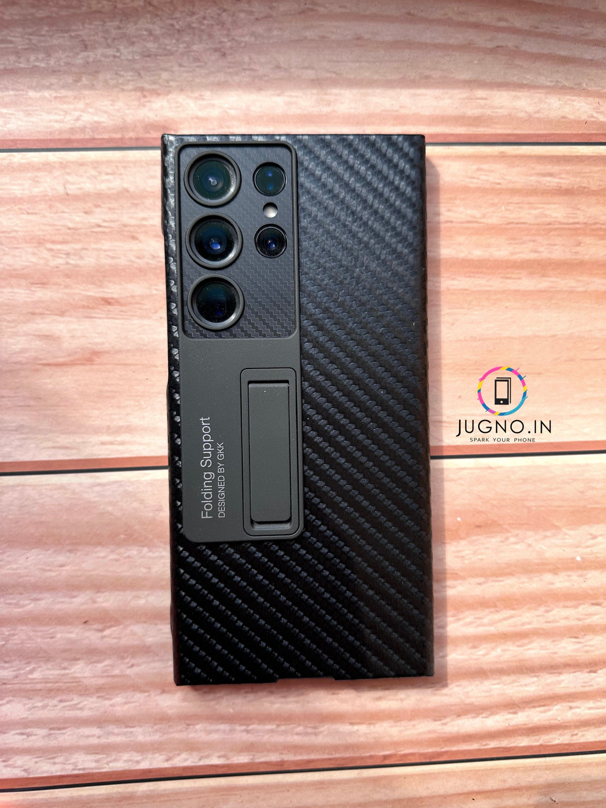 Galaxy S23 Ultra Luxury Carbon Fiber Kickstand Case