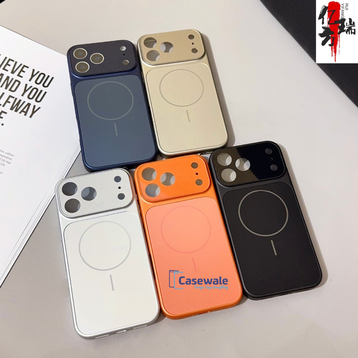 Luxury AG Nano Frosted Magsafe Lens Protection Case for iPhone 17 Series