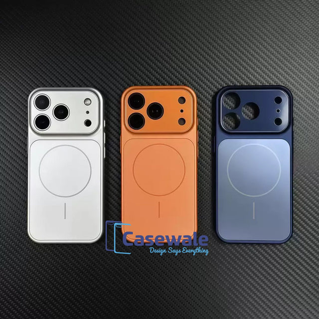 Luxury AG Nano Frosted Magsafe Lens Protection Case for iPhone 17 Series