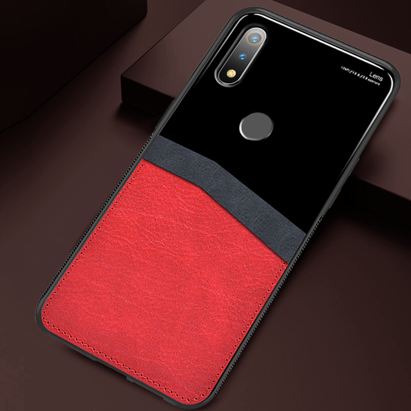 Leather Lens Luxury Card Holder Case For Realme 3 Pro