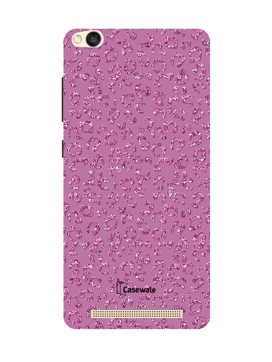 Pink Light Glitter Printed Cover for Redmi 4A