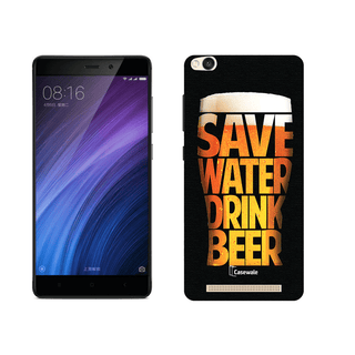 Save Water Drink Beer Printed Cover for Redmi 4A