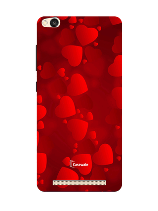Red Heart Printed Cover for Redmi 4A