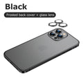 iPhone 14 Series Metal Lock Bumper Case with Lens Ring Protection
