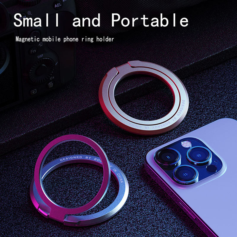 Magnetic Phone Ring Holder Grip Kickstand