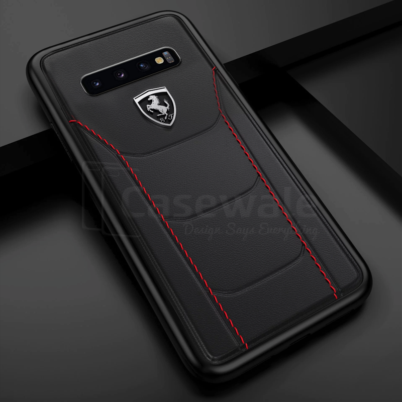 Ferrari ® Genuine Leather Crafted Limited Edition Case for Galaxy S10 Series