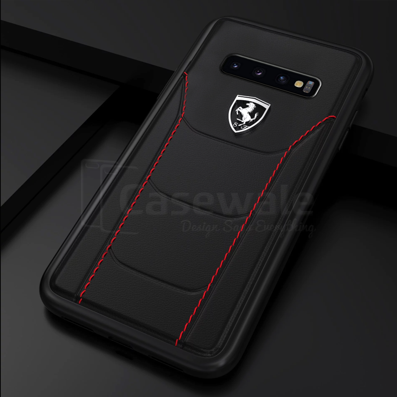 Ferrari ® Genuine Leather Crafted Limited Edition Case for Galaxy S10 Series