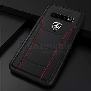 Ferrari ® Genuine Leather Crafted Limited Edition Case for Galaxy S10 Series