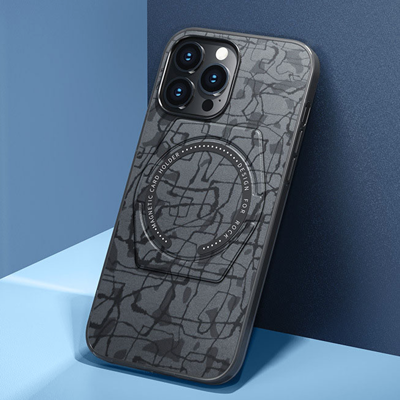 iPhone 13 Series Luxury Shockproof TPU Foldable Stand Back Case
