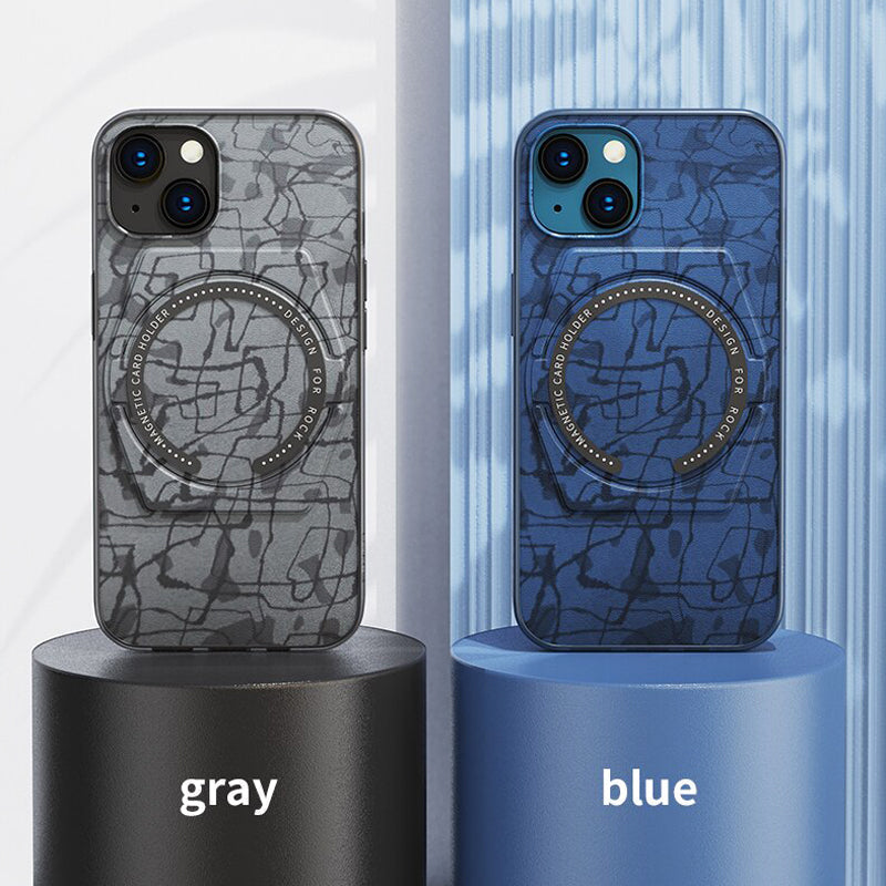 iPhone 13 Series Luxury Shockproof TPU Foldable Stand Back Case