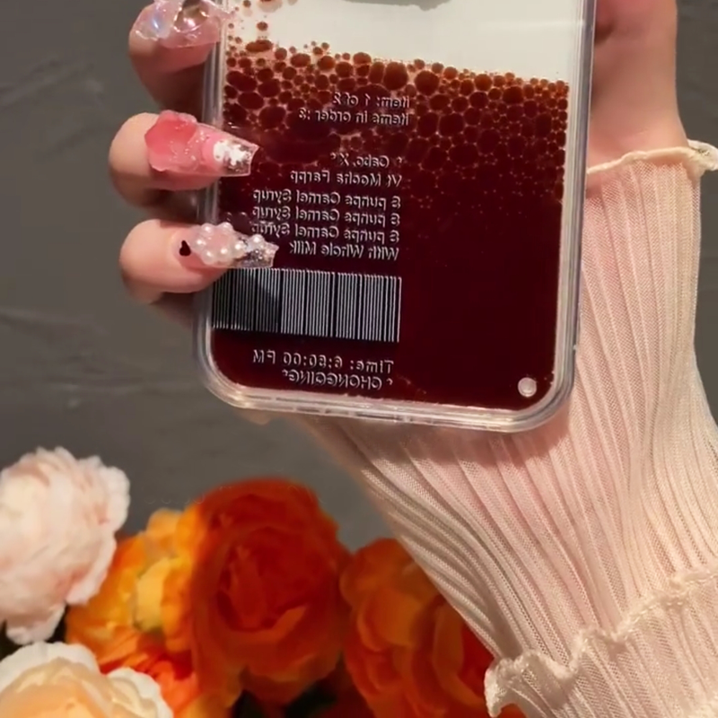 iPhone 13 Series Float Starbucks Flow Liquid Coffee Case