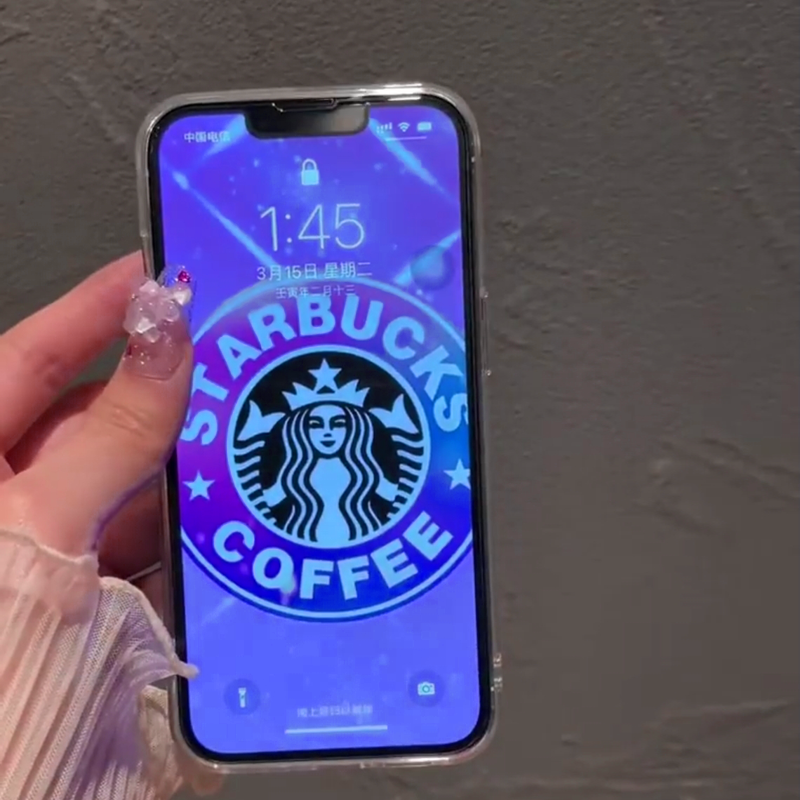 iPhone 13 Series Float Starbucks Flow Liquid Coffee Case