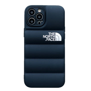 iPhone 14 Series New Luxury Soft Down Jacket Pattern Case
