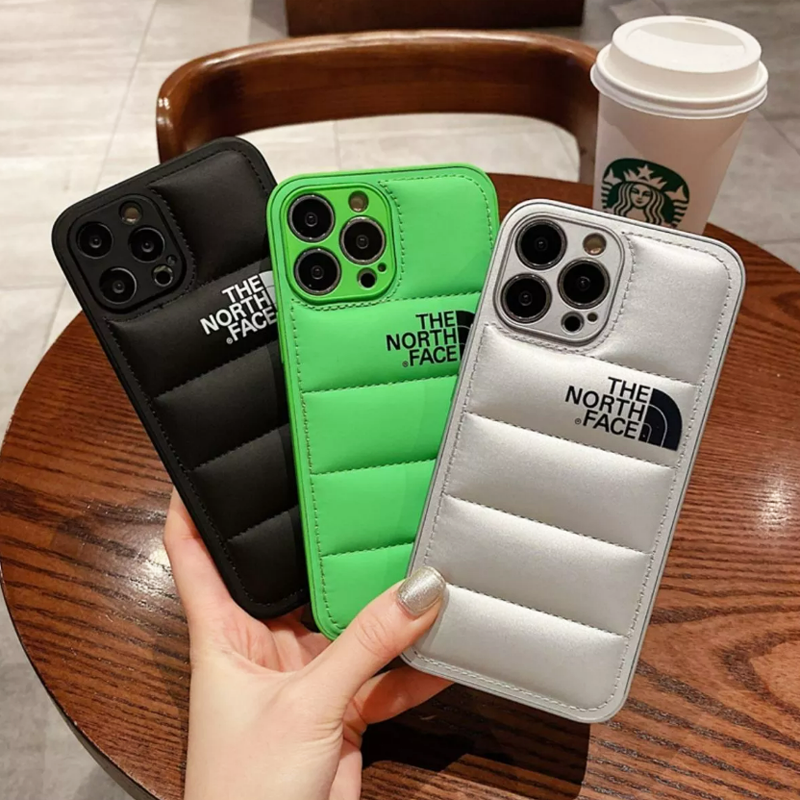 iPhone 14 Series New Luxury Soft Down Jacket Pattern Case