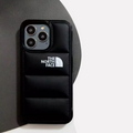 iPhone 14 Series New Luxury Soft Down Jacket Pattern Case