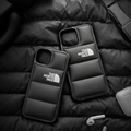 iPhone 14 Series New Luxury Soft Down Jacket Pattern Case