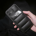 iPhone 14 Series New Luxury Soft Down Jacket Pattern Case