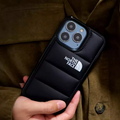 iPhone 14 Series New Luxury Soft Down Jacket Pattern Case