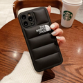 iPhone 14 Series New Luxury Soft Down Jacket Pattern Case