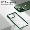 iPhone Series Soft Transparent Metal Camera Protection Case