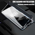 LUPHIE 2nd Generation Dual Color Magnetic Glass Case for OnePlus 7 Pro