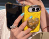 Yellow Case + Gold Heart Stand