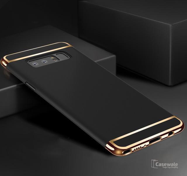 Luxury Gold Plating 3 in 1 Back Case for Samsung Galaxy Note 8