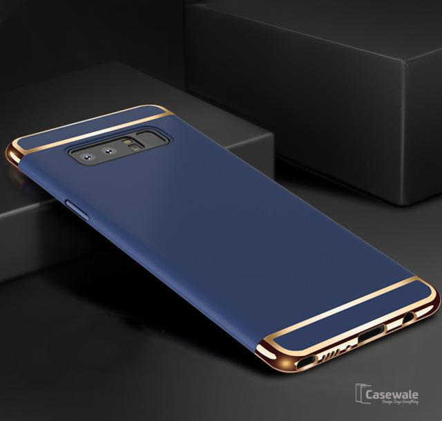 Luxury Gold Plating 3 in 1 Back Case for Samsung Galaxy Note 8