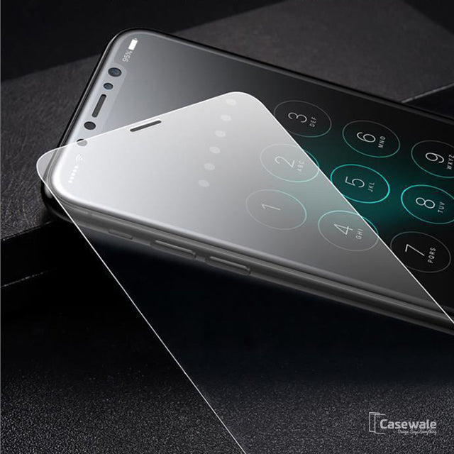iPhone X 5D Round Curved Edge Tempered Glass Front+Back Protector