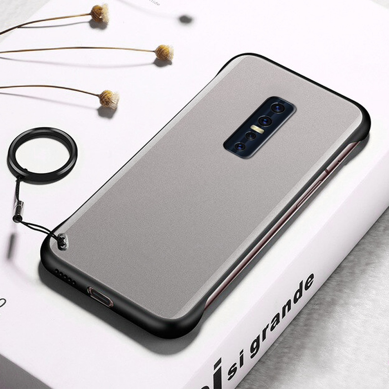 Luxury Frameless Semi Transparent Ring Finger Case for VIVO V17 PRO