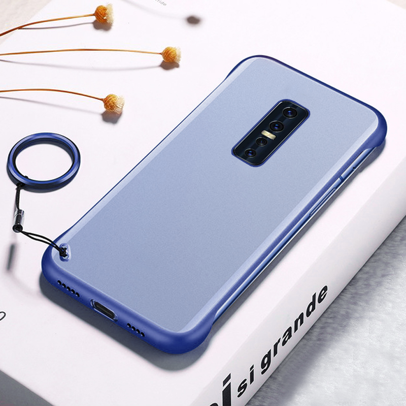 Luxury Frameless Semi Transparent Ring Finger Case for VIVO V17 PRO