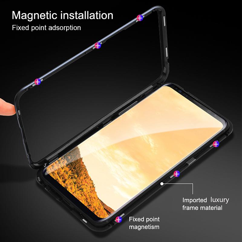 LUPHIE 2nd Generation Dual Color Magnetic Glass Case for OnePlus 7 Pro